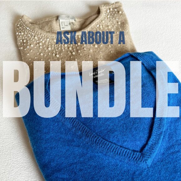 Lord and Taylor Cashmere V-neck Sweater - Medium - Picture 4 of 5